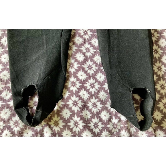 Vintage Obermeyer 80s Ski Pants Womens 12 L Black Stirrup Winter Sport Snowboard - Picture 9 of 13